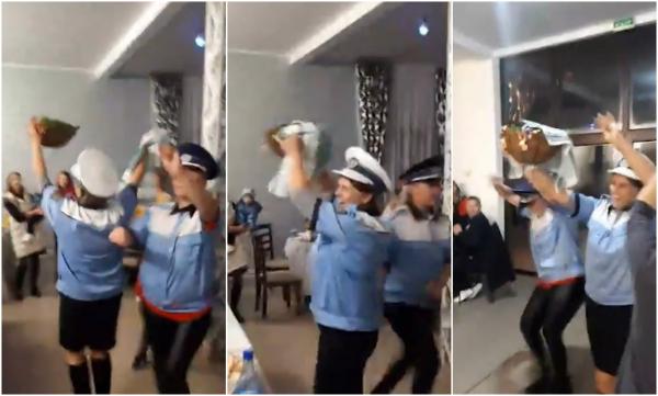 Ce riscă cele două infirmiere din Vaslui care au dansat "Jocul Găinii" îmbrăcate în uniforma Poliţiei