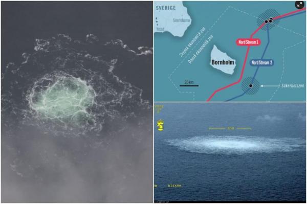 Urme de explozibili găsite la locul celor 4 găuri din gazoductele Nord Stream. Două nave fantomă, surprinse de sateliţi