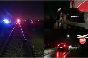 Accident feroviar grav în Timiş. Greşeala şoferului de 65 de ani care s-ar fi putut încheia cu o tragedie
