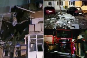 "M-am gândit că au venit ruşii". Explozie într-un bloc din Suceava: 40 de persoane, evacuate. Clădirea arată ca după bombardamente