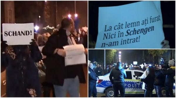 "De ce să ne mai bage în Schengen? Treziţi-vă!" Proteste la Ambasada Austriei după votul împotriva aderării României