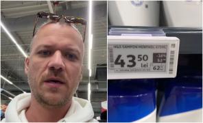Reacţia unui italian, după ce a văzut preţurile dintr-un supermarket din România: ''Şamponul, 10 euro. Absurd, chiar şi cu reducere!''