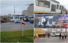 Bombele cu ceas din Bucureşti: Trei tramvaie au deraiat în decurs de patru ore pe cele mai aglomerate rute