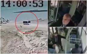 Autobuz cu pasageri, filmat cum plonjează într-un lac din Turcia. Imagini de groază surprinse de camerele de supraveghere