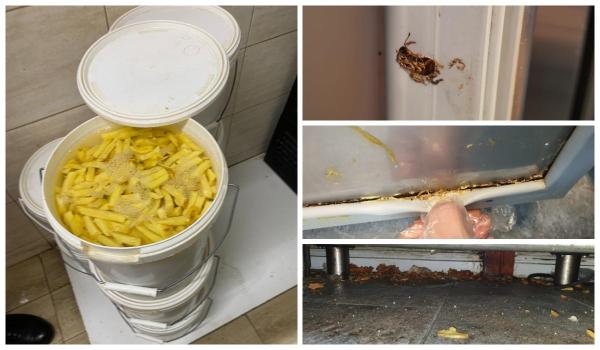 Gândaci, muște și carne expirată, găsite la un fast-food în Constanța. Clienții s-au plâns pe internet, iar ANPC a mers în control