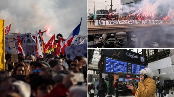 Grevă masivă în Franța: un milion de oameni sunt așteptați să protesteze. MAE a dat un avertisment de călătorie