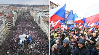 "Cehia pentru cehi!" Zeci de mii de oameni au protestat în Praga, furioși că guvernul ajută cu bani Ucraina, în ciuda inflației