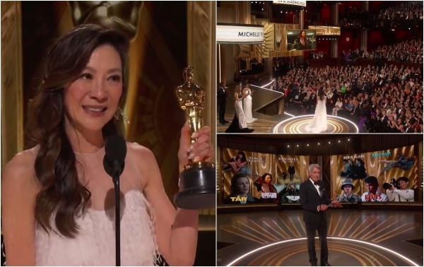 Oscar 2023 a adus o premieră: O asiatică a luat statueta pentru cea mai bună actriță în rol principal. Michelle Yeoh: "Aceasta este dovada că visele se împlinesc"