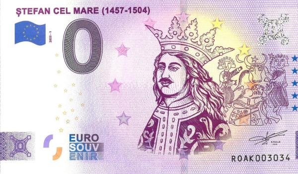 Bancnotă euro cu chipul lui Ştefan cel Mare, scoasă la vânzare la Muzeul Naţional al Bucovinei. Cât costă