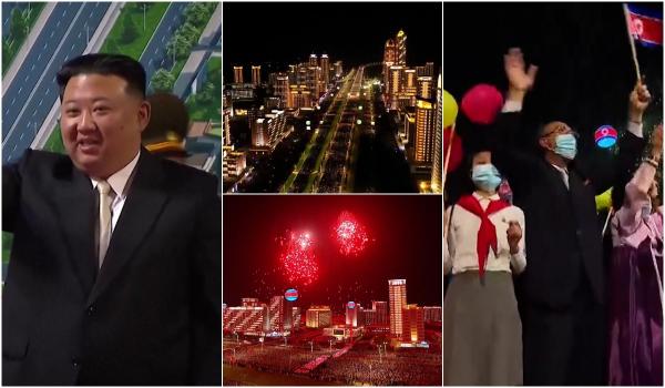Kim Jong-un a inaugurat cu fast un cartier "luxos", cu 10.000 de apartamente, la Phenian. Cum arată locuinţele considerate de lux în Coreea de Nord