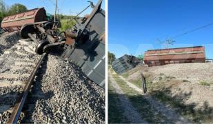 Un tren cu cereale, deraiat de o bombă pusă pe şine în Crimeea. Ruşii susţin că a fost plasată de "persoane din afară"