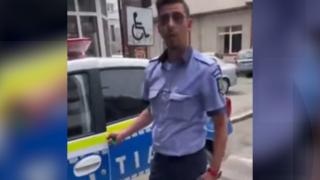 Poliţist din Constanţa, surprins în timp ce parchează pe un loc destinat persoanelor cu handicap. "Respectaţi şi dumneavoastră legea" / "Respect, dar nu am văzut"