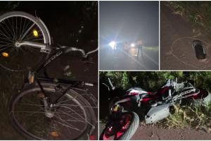 Un tânăr de 22 de ani din Giurgiu a ucis un biciclist, după ce s-a urcat pe motocicletă fără permis. Bărbatul de 64 de ani a fost aruncat la zeci de metri distanţă
