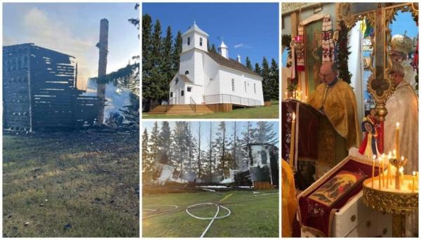 A ars din temelii biserica celei mai vechi parohii românești de pe continentul american. "Să pomeniți în rugăciune comunitatea"