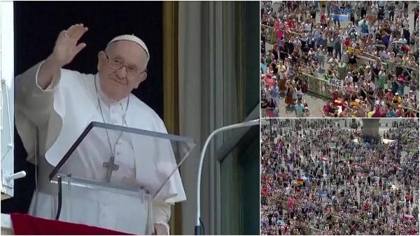 Papa Francisc şi-a reluat activitatea, la doar 2 zile de la externare. Suveranul a apărut în faţa credincioşilor, mulţumindu-le pentru gândurile bune