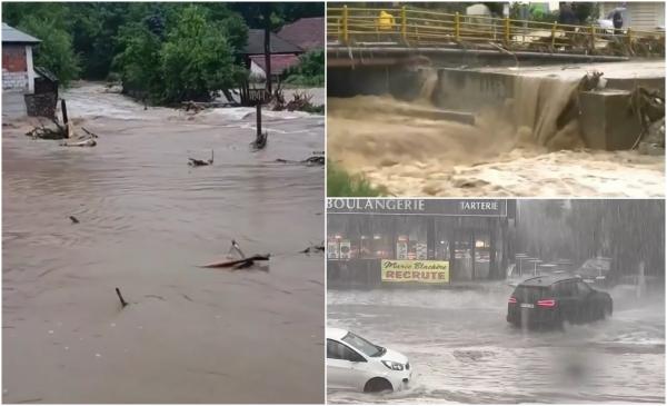 Iadul pe pământ la Salonic din cauza unui adevărat potop. Nici Franţa nu a fost cruţată: În unele zone a plouat în 3 ore cât în două săptămâni