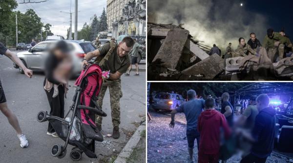 Imagini dramatice după bombardamentul din Kramatorsk: copii răniți și tineri scoși fără viață de sub ruine