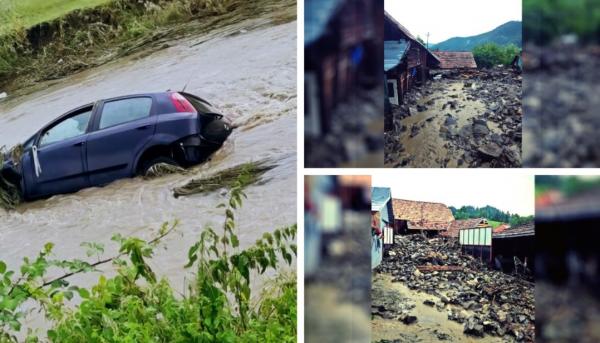 România, devastată de ploi: 18 coduri roşii în 24 de ore. Drama oamenilor loviţi de viituri de 2 ori în 3 săptămâni: "Casa e sub ape, ne mutăm de aici"
