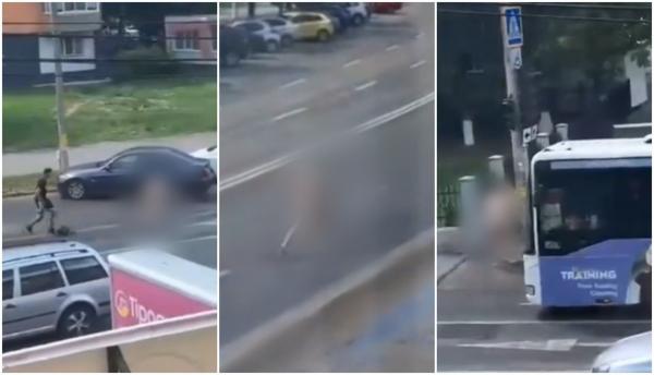 Un individ gol pușcă a semănat teroare în Bacău. După ce a alergat haotic pe străzi, s-a năpustit asupra unei tinere, într-o stație de autobuz