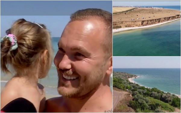 Două plaje sălbatice din România fură inimile turiştilor. Litoralul cu apa turcoaz de care Iulian şi fetiţa lui s-au îndrăgostit iremediabil