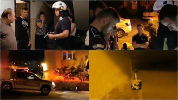 La un pas de tragedie, după un gest extrem. Ușa unui apartament din Cluj a luat foc după ce mai multe persoane au aprins intenţionat o sticlă cu benzină