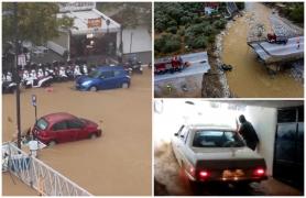 Vacanţe de coşmar în Grecia. Românii surprinşi de potop se luptă pentru supravieţuire: "Lumea e disperată, ne rugăm la bunul Dumnezeu"