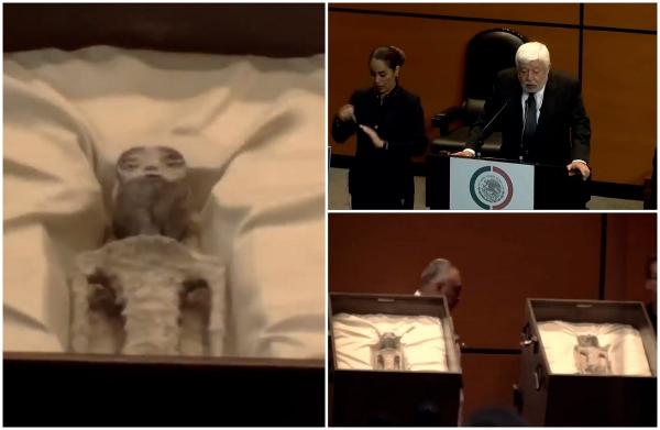 NASA a publicat primul raport despre OZN-uri, după ce un ufolog a adus "cadavre de extratereştri" în parlamentul mexican