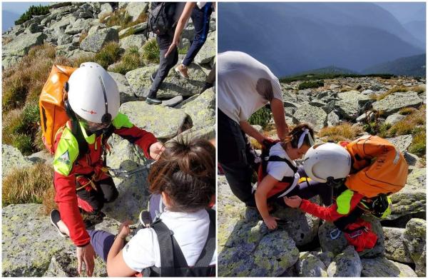 Turistă salvată cu elicopterul, în munţii Retezat. Plecase în drumeţie în espadrile din pânză