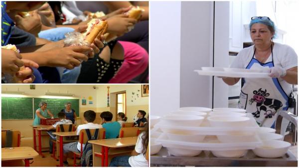 Elevii, fără corn şi lapte la şcoală. Un primar din Gorj a luat iniţiativă şi hrăneşte zilnic peste 400 de copii