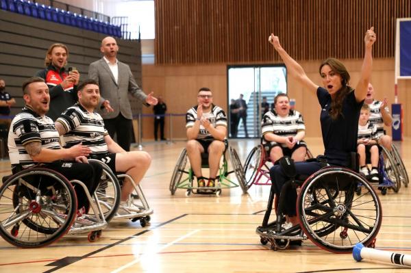 Prinţesa de Wales a impresionat la un meci de rugby în scaune cu rotile