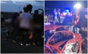 Tragedie în Constanţa, după ce un şofer de 65 de ani a intrat într-o maşină în care se aflau trei tinere. Imagini surprinse după accident