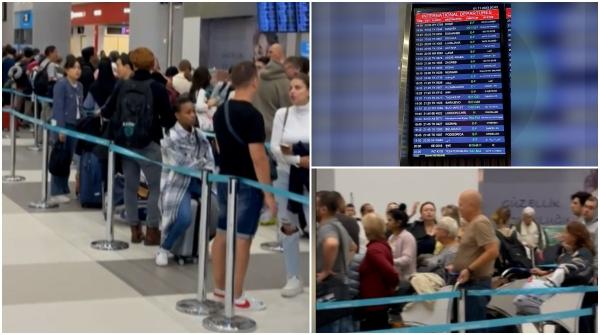 Haos pe aeroporturi, după ce toate zborurile companiei Turkish Airlines au fost anulate. Sistemul informatic a picat