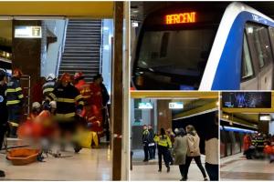 "S-a aruncat cineva în faţa metroului". Tânăr de 24 de ani, căzut în staţia Tineretului. Oamenii de pe peron, martori îngroziţi la incident