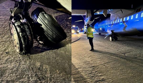 Panică la bordul unui avion TAROM. Una dintre anvelopele trenului de aterizare a explodat, pe aeroportul din Budapesta