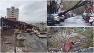 Ciclonul Frederico a lovit Constanța ca un uragan. Prăpădul lăsat în urmă de cea mai puternică furtună înregistrată vreodată pe litoral. Valuri de aproape 10 metri