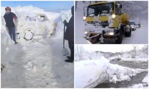 O furtună cu nămeţi cât casa a lovit în Balcani. 10 autocare care trecuseră prin România, împotmolite în Bulgaria: "Stăm blocați de ieri!"