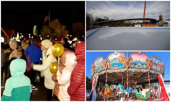 S-a deschis primul Târg de Crăciun din Bucureşti. Cât costă o seară magică în parcul din Drumul Taberei