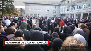 Flashmob de Ziua Naţională la Colegiul Naţional Mihai Eminescu din Botoşani