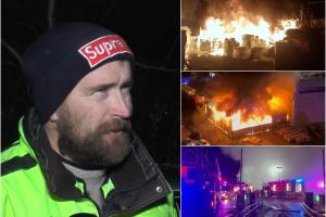 "Dezastru, flăcările de 20 de metri!" Incendiu devastator în curtea Iulius Mall din Cluj-Napoca. Vâlvătaia a făcut scrum un depozit de paleţi