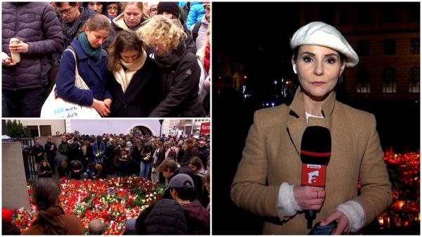 Corespondență Observator din Praga. Mii de oameni au adus un omagiu victimelor atacului armat. Autoritățile au declarat doliu național