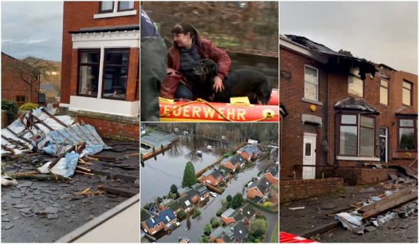 O nouă furtună ameninţă Europa. A făcut deja prăpăd în UK: Vântul a suflat cu 130 km/h, zeci de mii de case au rămas pe întuneric