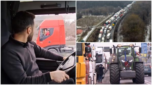 Transportatorii şi fermierii, primiţi de Ciolacu în a treia zi de protest. Şoferii blocaţi în trafic i-au susţinut: "Aşa trebuie procedat"
