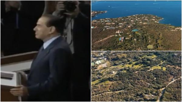 Villa Certosa a lui Silvio Berlusconi, scoasă la vânzare. Cu cât se vinde casa cu 68 de dormitoare de pe plaja din Sardinia
