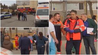 "Afară! Afară!". Clipe de panică într-un spital din Buzău. Zeci de pacienţi, evacuaţi după ce a început să iasă fum din instalaţia electrică