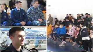 Armata pentru elevi: Caravana Forţelor Aeriene Române, în căutare de viitori soldaţi. Ce trebuie să facă tinerii care vor să urmeze studiile militare