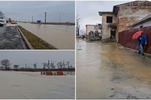 Inundaţiile au făcut ravagii în ţară: Autostrada A1, blocată de ape. Cod portocaliu de precipitaţii în mai multe judeţe