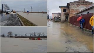 Inundaţiile au făcut ravagii în ţară: Autostrada A1, blocată de ape. Cod portocaliu de precipitaţii în mai multe judeţe