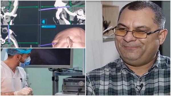 Premieră medicală în România. Pacient operat pe creier, prin pleoapă. Bărbatul a scăpat de crizele de epilepsie de care suferea din copilărie