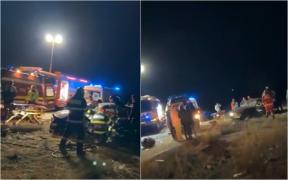 Accident cumplit în Hunedoara între două maşini. Trei persoane, între care şi o adolescentă de 15 ani au ajuns în stare gravă la spital