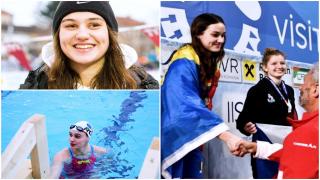 Record mondial stabilit de o româncă. La 19 ani, a luat medalia de aur la Campionatul European de înot în ape îngheţate. Povestea incredibilă a Simonei Chiru